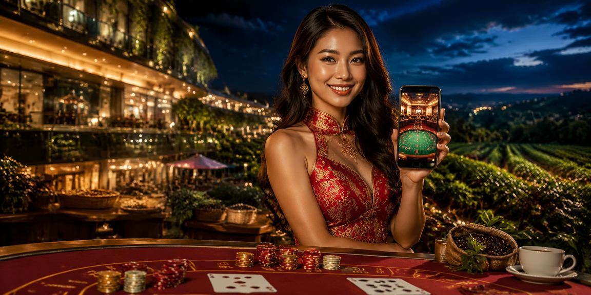 Người chơi casino trên di động tại bãi biển Phú Quốc