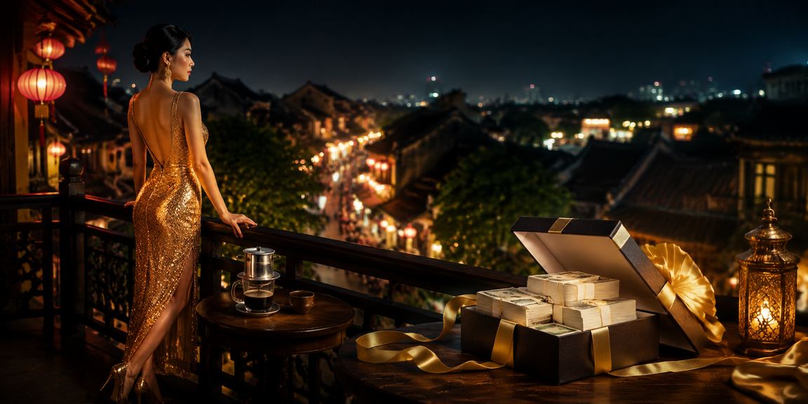 Người dùng Hà Nội kiểm tra tài khoản và nạp tiền tại quán cà phê