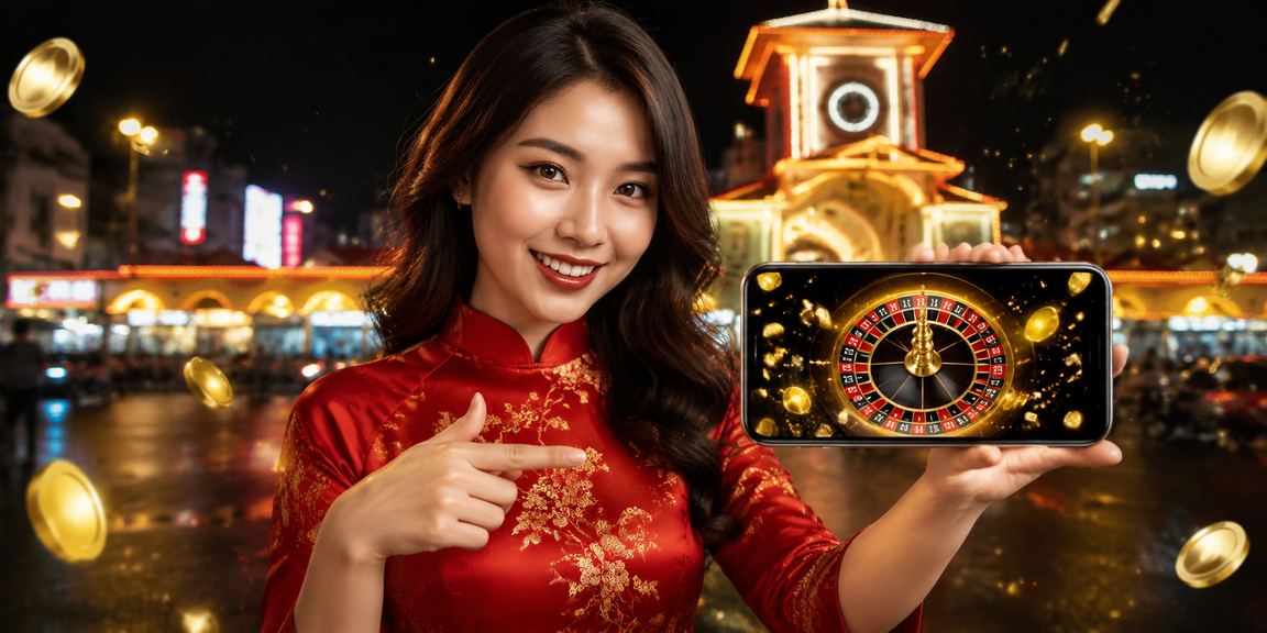 Người chơi tại TP.HCM trải nghiệm roulette trực tuyến trên pl2 với trang phục áo dài