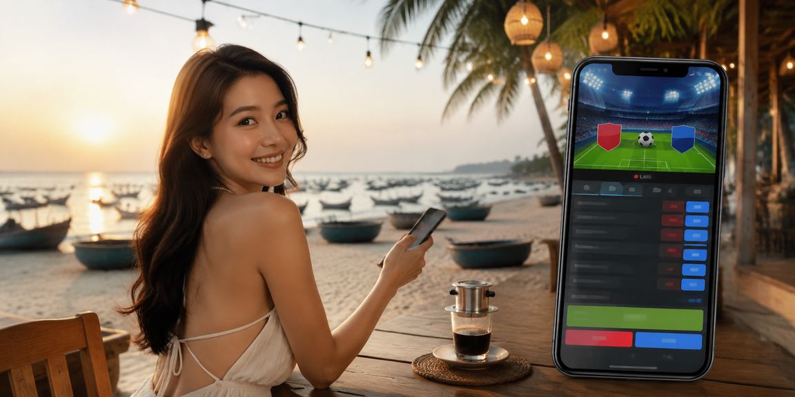 Người dùng thư giãn và giữ cân bằng khi chơi casino trên điện thoại tại Mũi Né